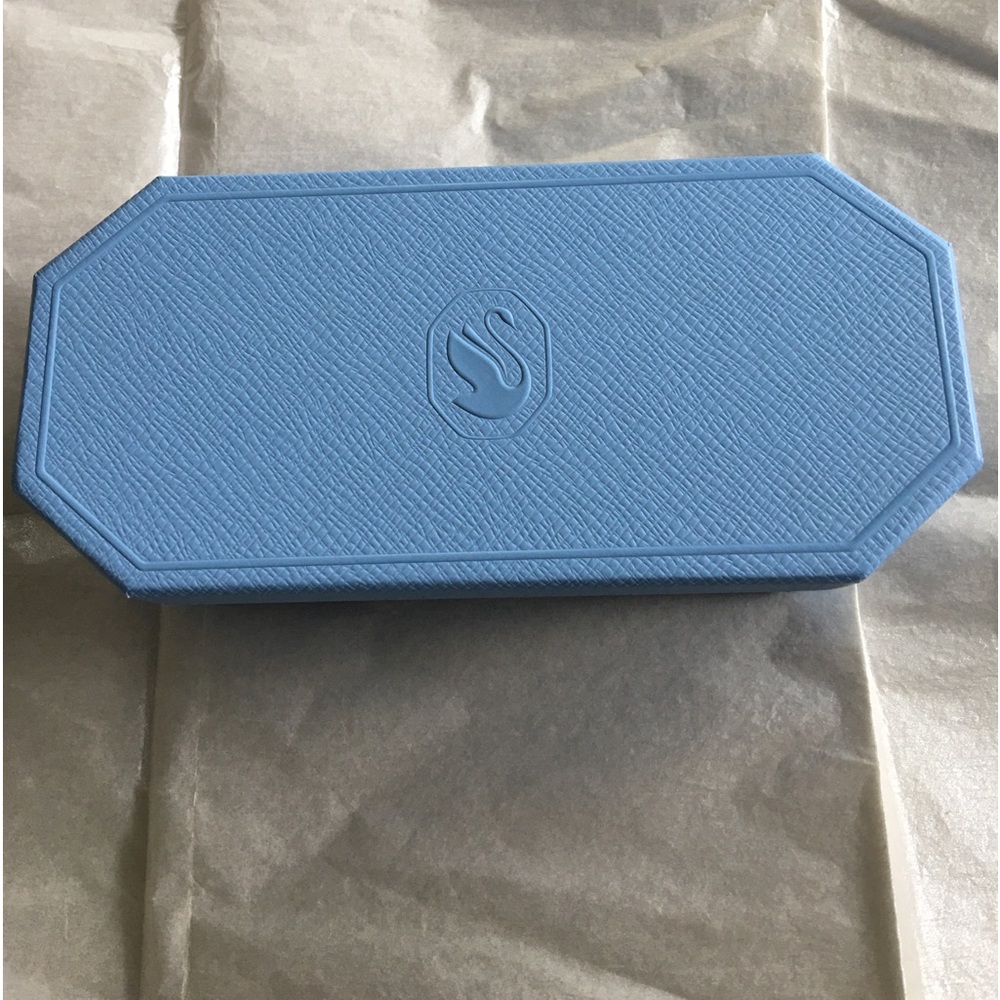 Swarovski EyeGlasses Box .New Never Used .Color is BabyBlue. Mint Conditions .